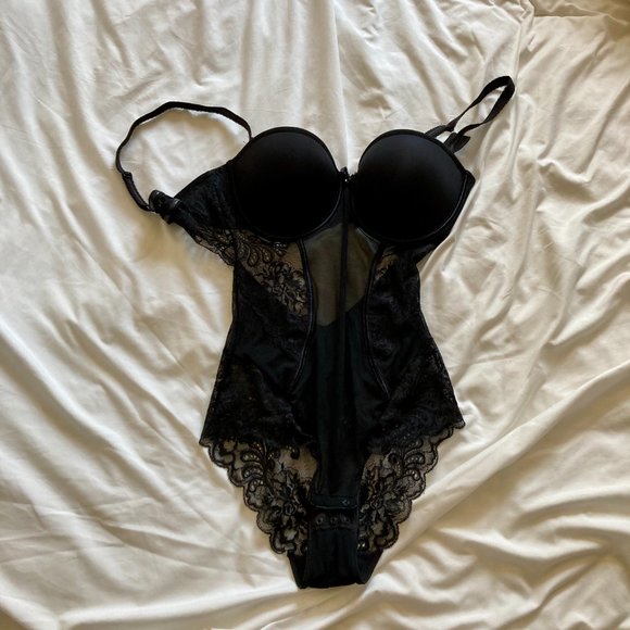 32D Le Mystere Sophia Lace Strapless Bodysuit - Picture 4 of 10